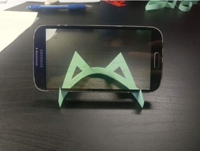 simple flat phone stand 3d print model - Mito3D