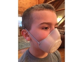 respirator replaceable filter poc mask 3d print model - Mito3D