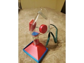 oxygen mask respirator conversion 3d print model - Mito3D
