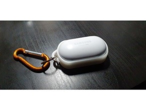 samsung galaxy buds - keyring carry case phunky phunxter steamphunxter tinkercad 3d print model - Mito3D