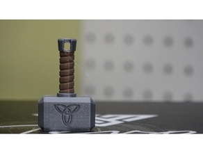 Thor's martello mjolnir portachiavi 20 Vendicatori gioco infinito guerra meraviglia i fumetti studi universo thor Thor amore tuono 3d print model - Mito3D