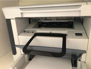 hp1120 - paper tray 2d printer hewlett packard holder 3d print model - Mito3D
