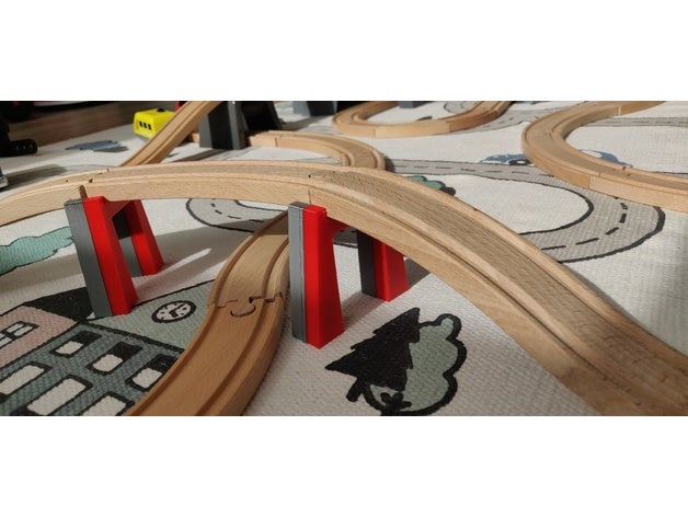 pont bois train freecad Ikea 3D print model - Mito3D