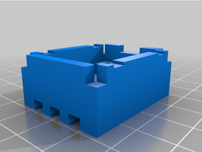 pousser bouton logement 3d print model - Mito3D