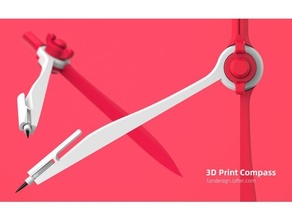Kompass ver 11 Zirkel Produkt Design Schreibwaren Werkzeug Werkzeuge 3d print model - Mito3D