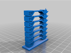 custoaaamized temperature tower version 2 s3d compatible customized 3d print model - Mito3D