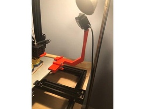 gopro mount cr 10 74mm bed cr-10 hero session 3d print model - Mito3D