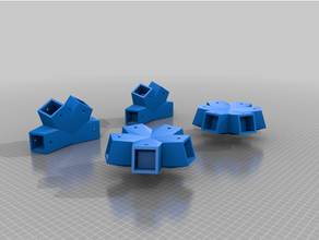 customized geodesic dosmallme connectors 3d print model - Mito3D