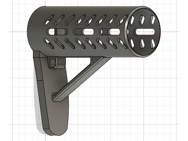 hpa buttstock cover 13ci tank airtank strike magfed paintball milsig t15 tippmann tmc 3D print model - Mito3D