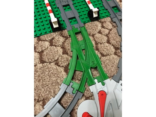Duplo Schalter Spur Lego kompatibel Zug 3D print model - Mito3D