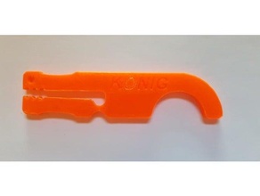 konig covid-19 door opener hook-gripper coronavirus grabber hook medical tweezers 3d print model - Mito3D