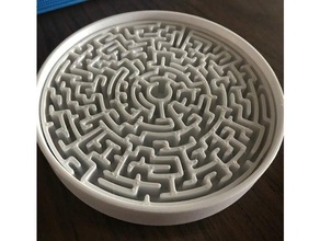 labirinto sottobicchiere 3d print model - Mito3D