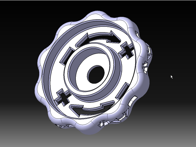 cama nivelamento botão 3D print model - Mito3D