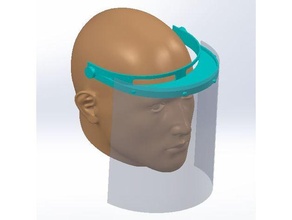 Gesicht Schild 3d print model - Mito3D