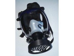 rd40 particle filter covid-19 dust fine gas mask 3d print model - Mito3D