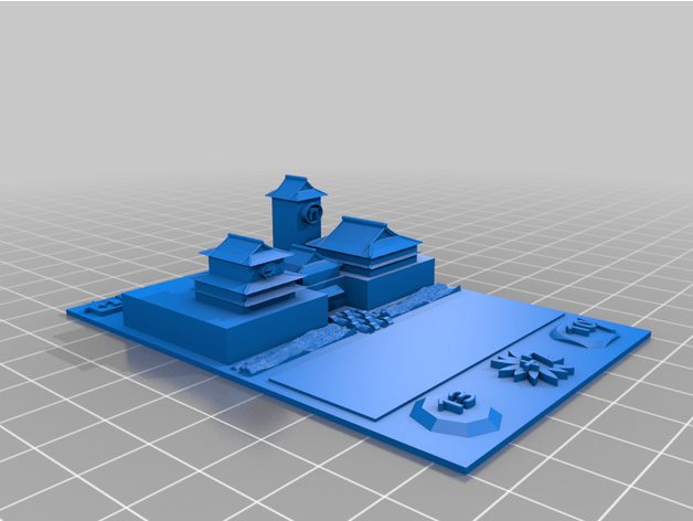 l5r fortaleza Kyuden ikoma 3D print model - Mito3D