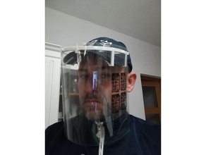 pantalla gorra - face-shield baseball cap covid-19 face shield 3d print model - Mito3D