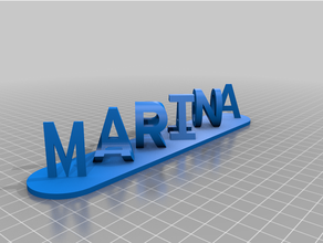 özelleştirilmiş çift mektup bloklar yanılsama Customjoao yat limanı 3d print model - Mito3D