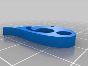 la sirena combadge 2 peça distintivo picard PIN 3d print model - Mito3D