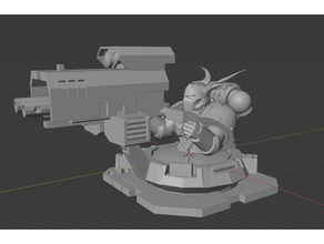 fafnirian legion vehicle gunner miniature warhammer40k 3d print model - Mito3D