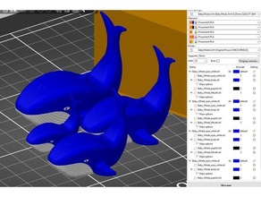 mavi balinalar renkli mmu Prusa i3 mk3 mmu2 3d print model - Mito3D