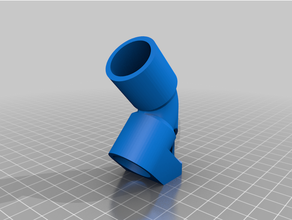 90deg elbow 22mm finishing pipeweld pvc pipe support 3d print model - Mito3D