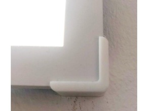 LED plat panneau wall mount supports 3d print model - Mito3D