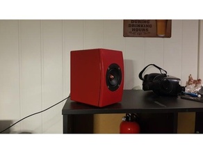 desktop speaker enclosure 3d print model - Mito3D