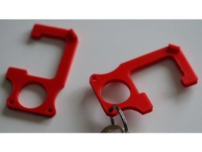 anavi door opener coronavirus covid-19 grabber hook keychain keyholder personal safety 3d print model - Mito3D
