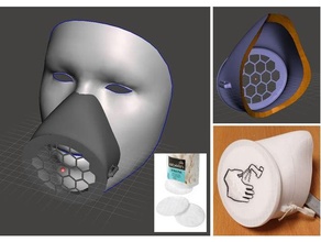 personnalisé faciale masque générique 3d print model - Mito3D
