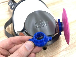 emergenza baionetta respiratore adattatore 3d print model - Mito3D