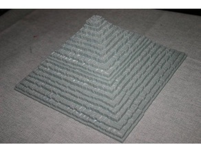 openlock openforge pyramid building tiles - set 3 core stones 28mm 28mmscale 3d printer dnd dungeons dragons miniatures miniature scenery openforge2 pathfinder terrain pyramids rpg tabletop gaming 3d print model - Mito3D