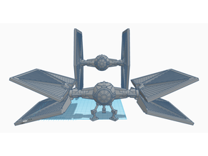 tie mk ii legion star wars fighter 3d print model - Mito3D