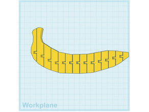 artikuliert Banane Basteln Kit 3d print model - Mito3D