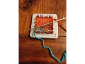 2 inch pin loom craft sewing weaving yarncraft 3d print model - Mito3D
