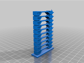 customized temperature tower version 2temp 3d print model - Mito3D
