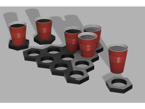 beer pong help Bierhalter Bierpong wettbewerbsfähig Schießen Tasse Halter Unterstützung Spiel Minibeerpong Tischtennis 3d print model - Mito3D