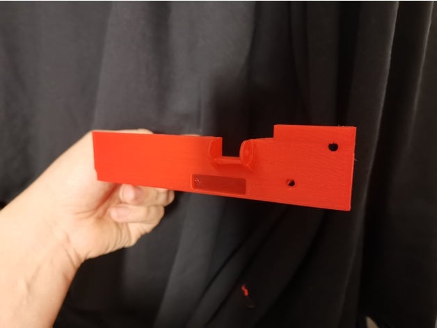 ender 3 pró retaguarda caso bainha buracos preenchidas 3D print model - Mito3D
