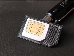 micro SIM sim adattatore telaio semplice 3d print model - Mito3D