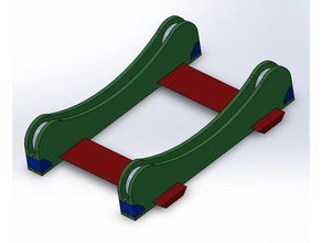 porta bobinas v2 ampla pequeno filamento rolos crialidade ender 3 carretel suporte 3d print model - Mito3D