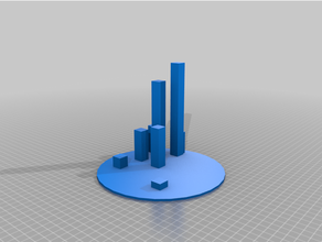 personalizado interactuar lento alimentador rompecabezas ciudad azar generado 3d print model - Mito3D