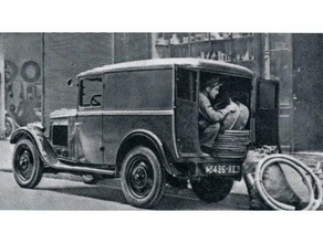 Peugeot 301 furgão 1934 30s 40s exército francês carro caminhão ww2 3d print model - Mito3D