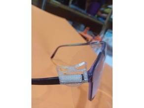 covid 19 agrafe écran lunettes 3d print model - Mito3D