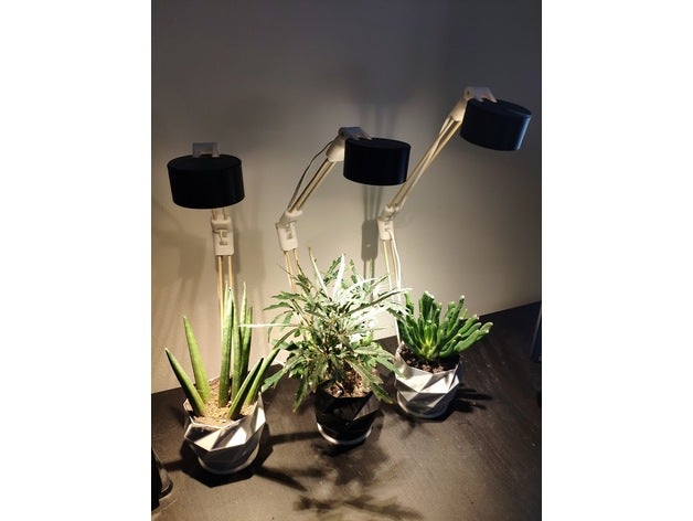 ikea ledberg pianta lampada guidato luce 3D print model - Mito3D