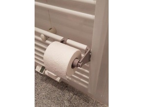 banheiro papel suporte aquecedor anexo grampo clorol porta higiênico radiador 3d print model - Mito3D