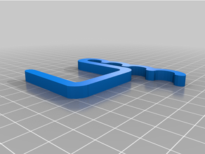 angepasst Tabelle montiert Draht Clip 3d print model - Mito3D