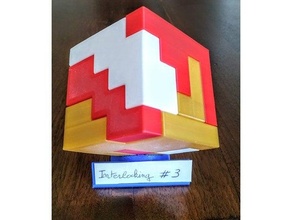 imbriqué 3 3d puzzle cube 3d print model - Mito3D