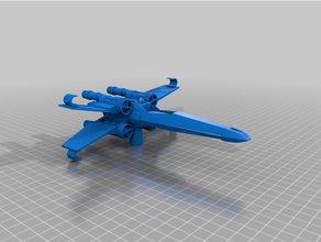 pen holder - t65 x-wing fighter star wars scissors stationary wing xwing 3d print model - Mito3D