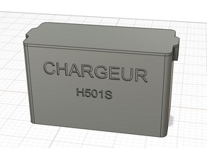 boite chargeur h501s rangement h501ss Hubsan 3d print model - Mito3D