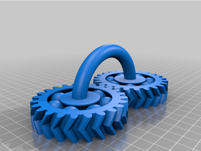 double helical bearing gearset ball gears gear 3d print model - Mito3D